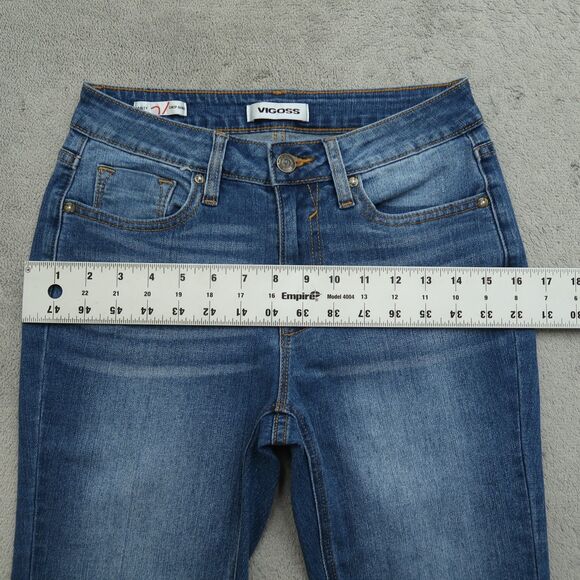 VIGOSS Jeans Women's Size 26 Blue Mid-Rise Marley Crop Boot Denim 30" Inseam - Picture 8 of 16